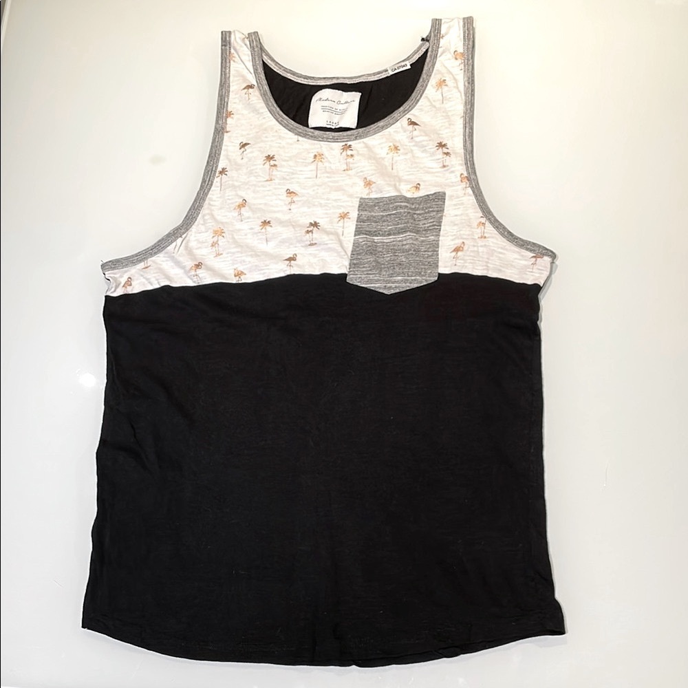 Tank Top with Palm Print